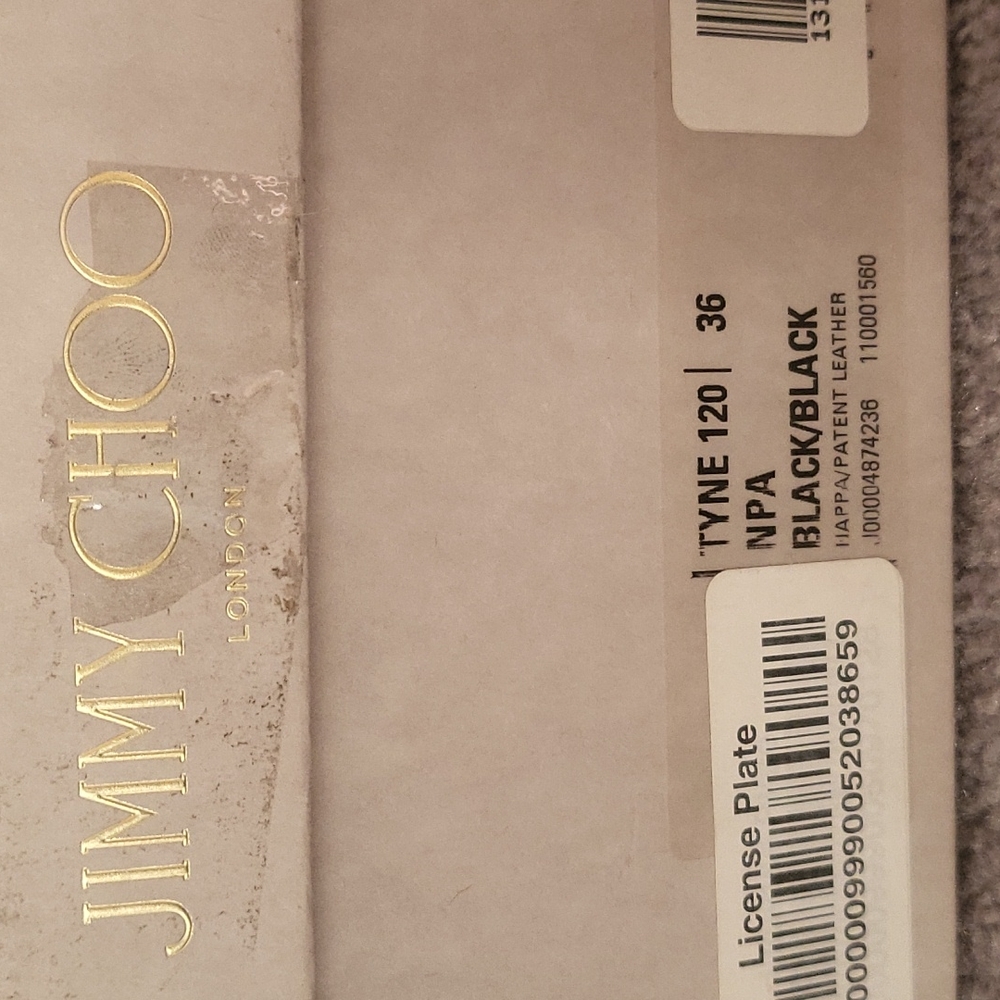 Jimmy Choo Black Patent Tyne 120 Pointed Stiletto Heels